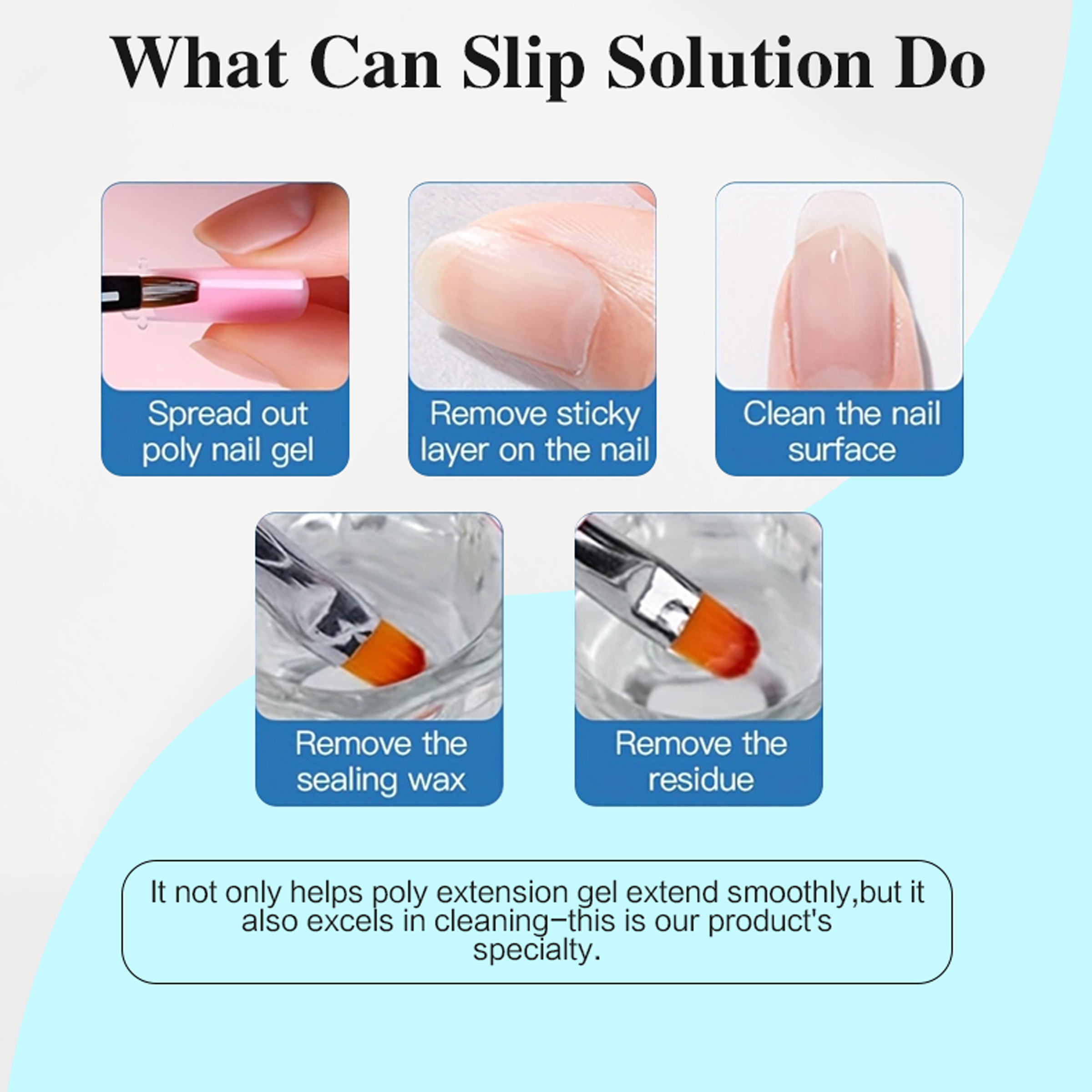 120ml Poly Nail Gel Slip Solut - Polygel Nail Kit avis et prix
