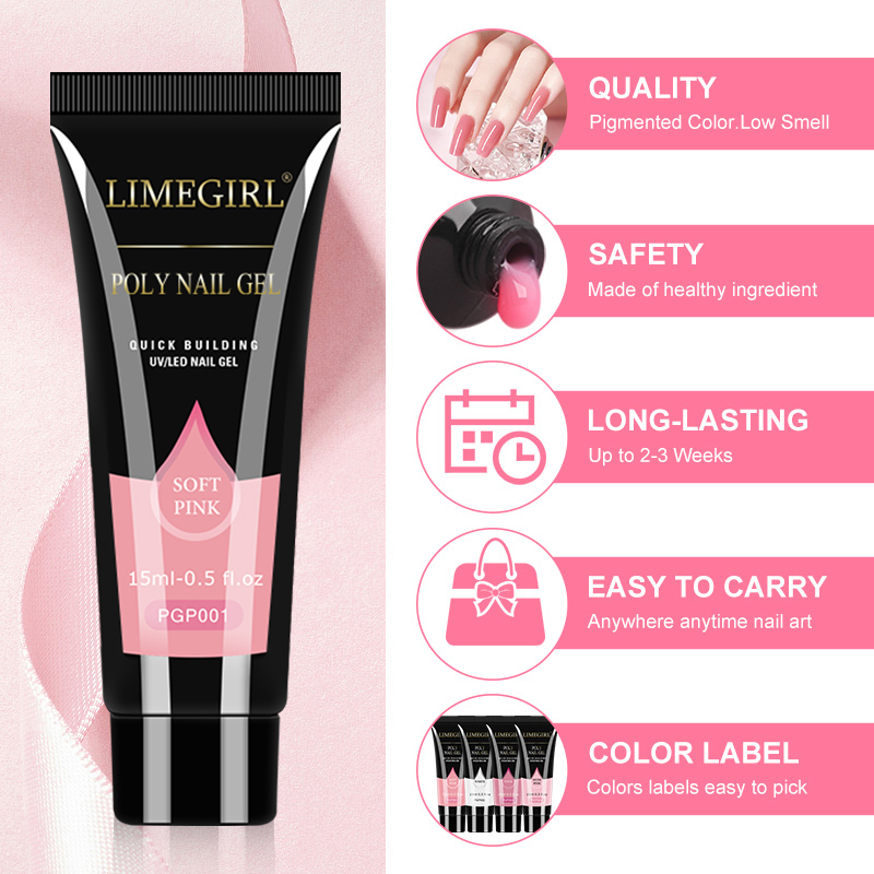 LIMEGIRL Poly Nail Gel Set Wit - Polygel Nail Kit avis et prix