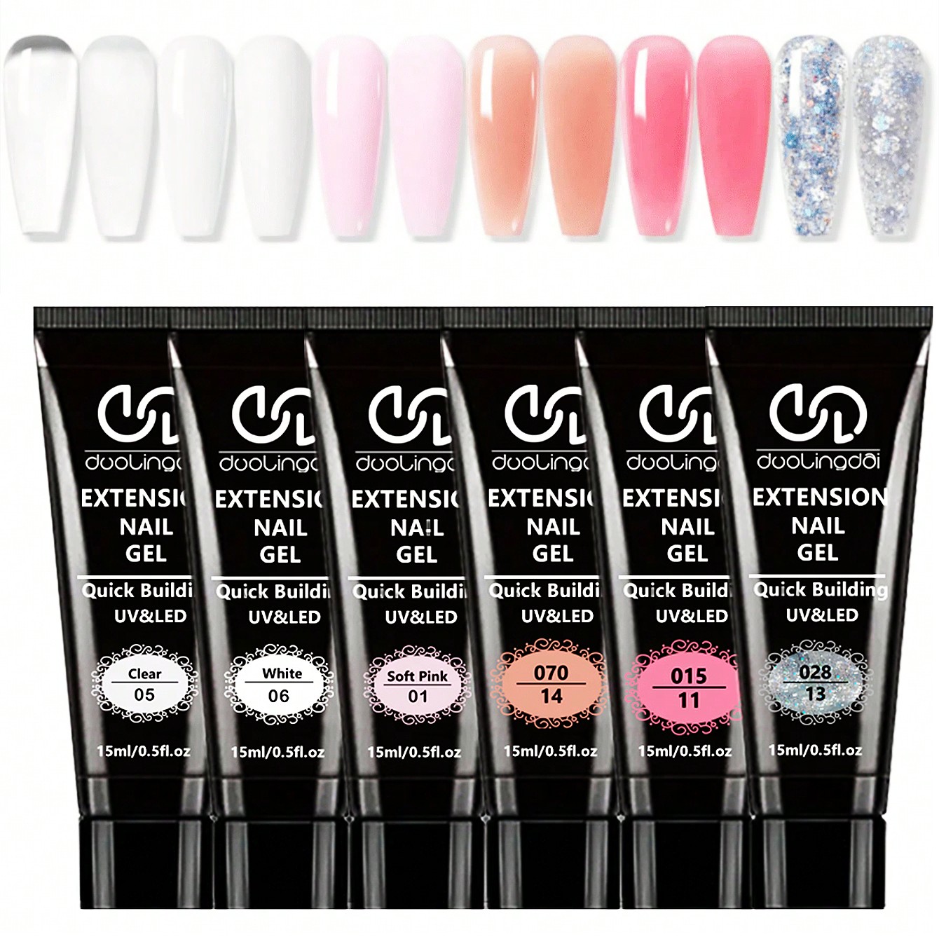 6 Colors Poly Extension Gel Na - Polygel Nail Kit avis et prix