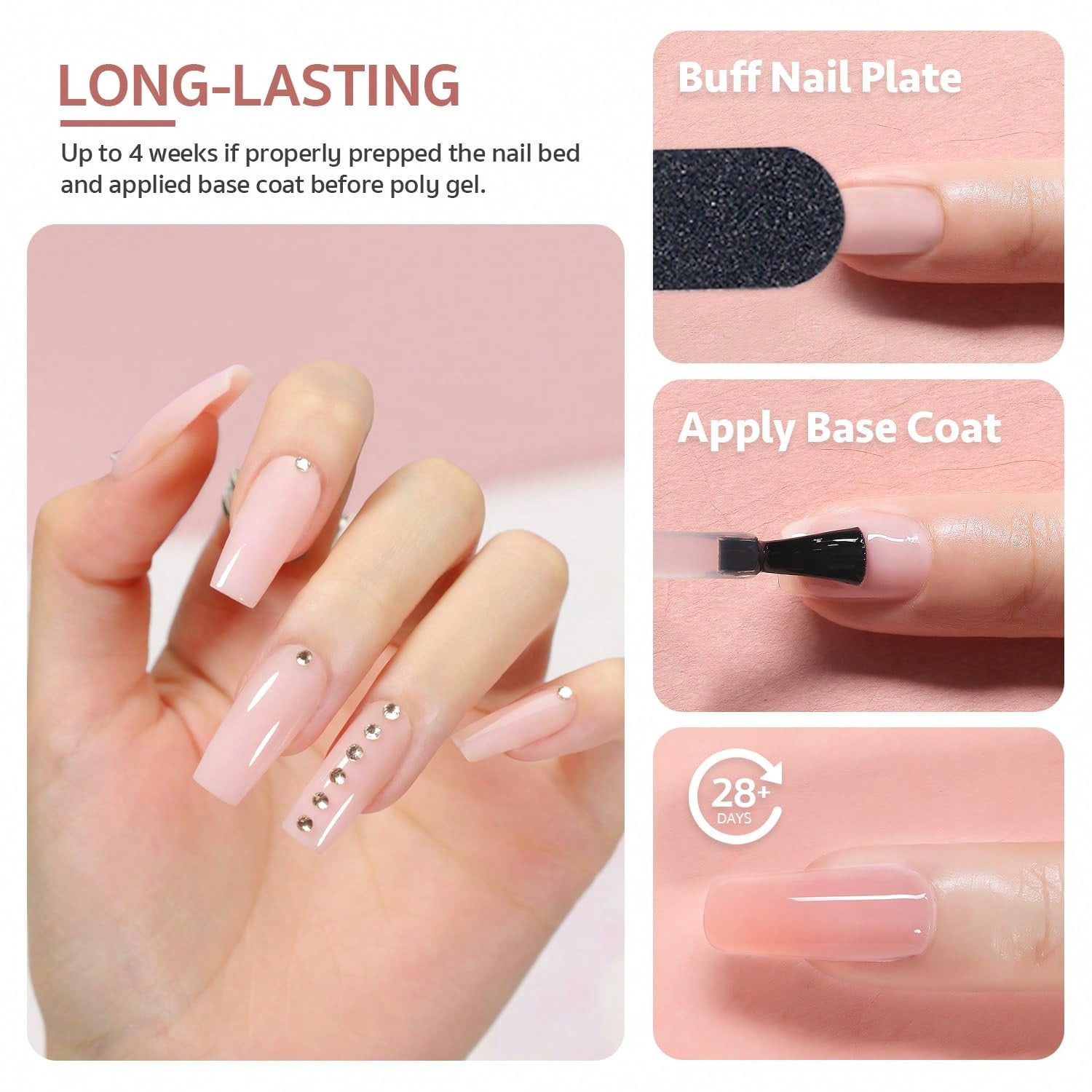 6 Colors Poly Extension Gel Na - Polygel Nail Kit avis et prix