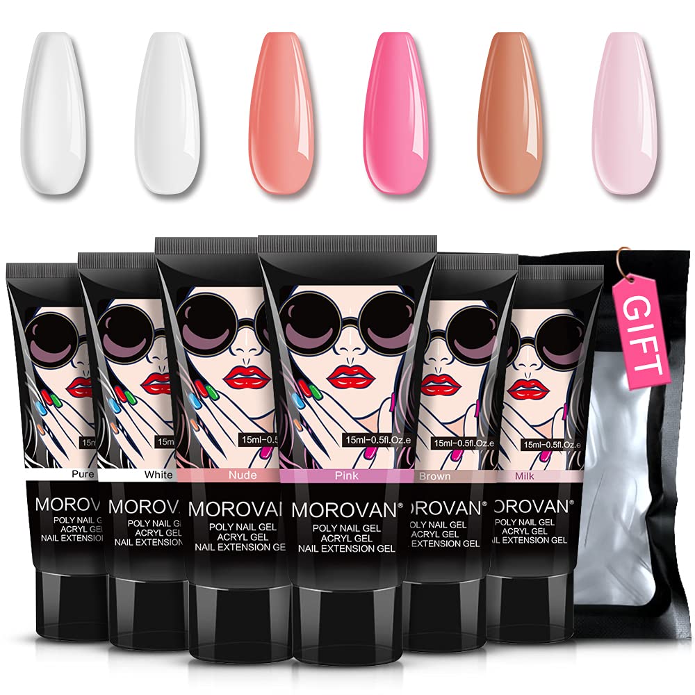 Poly Nail Gel Kit -6 Colors 0. - Polygel Nail Kit avis et prix