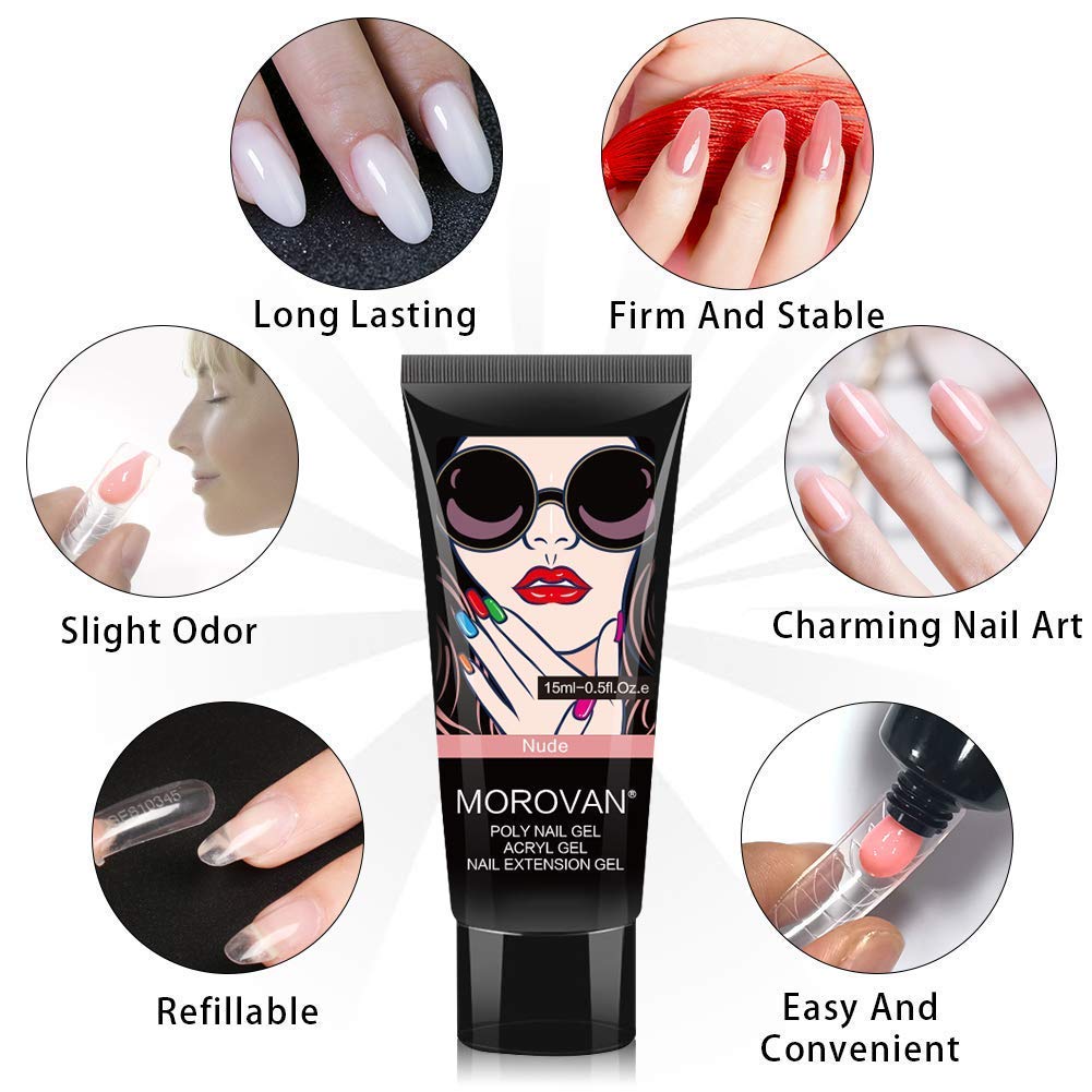 Poly Nail Gel Kit -6 Colors 0. - Polygel Nail Kit avis et prix