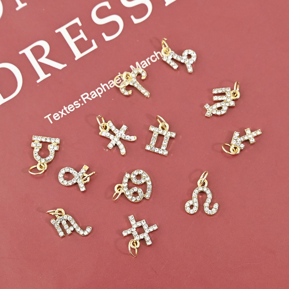 10Pcs 12 Constellation Dangle  - Nail Art Xs avis et prix