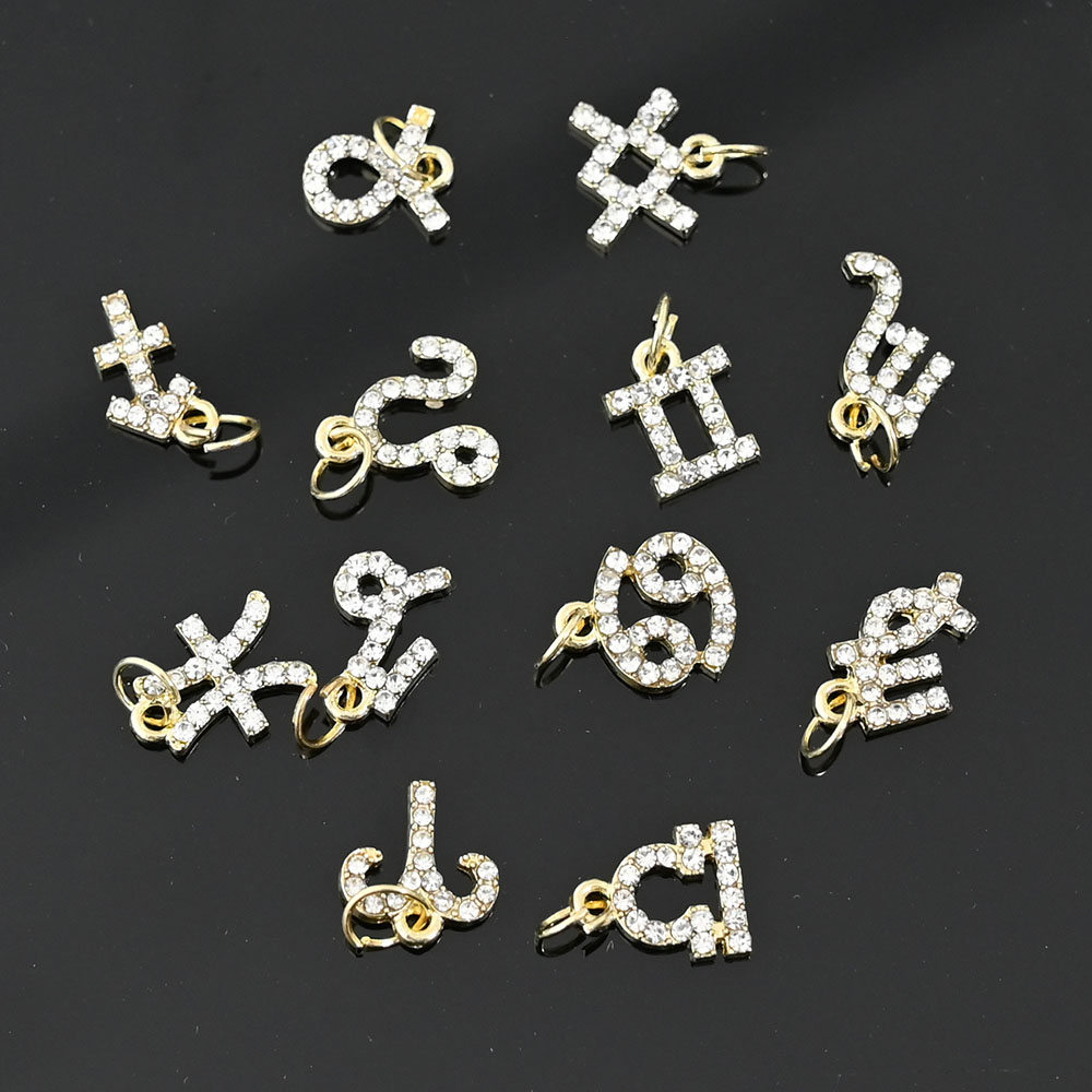 10Pcs 12 Constellation Dangle  - Nail Art Xs avis et prix