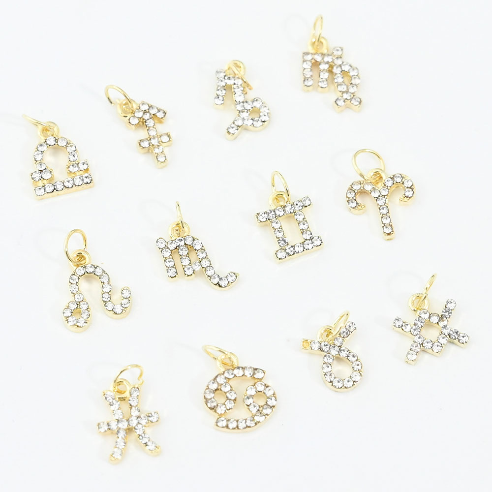 10Pcs 12 Constellation Dangle  - Nail Art Xs avis et prix