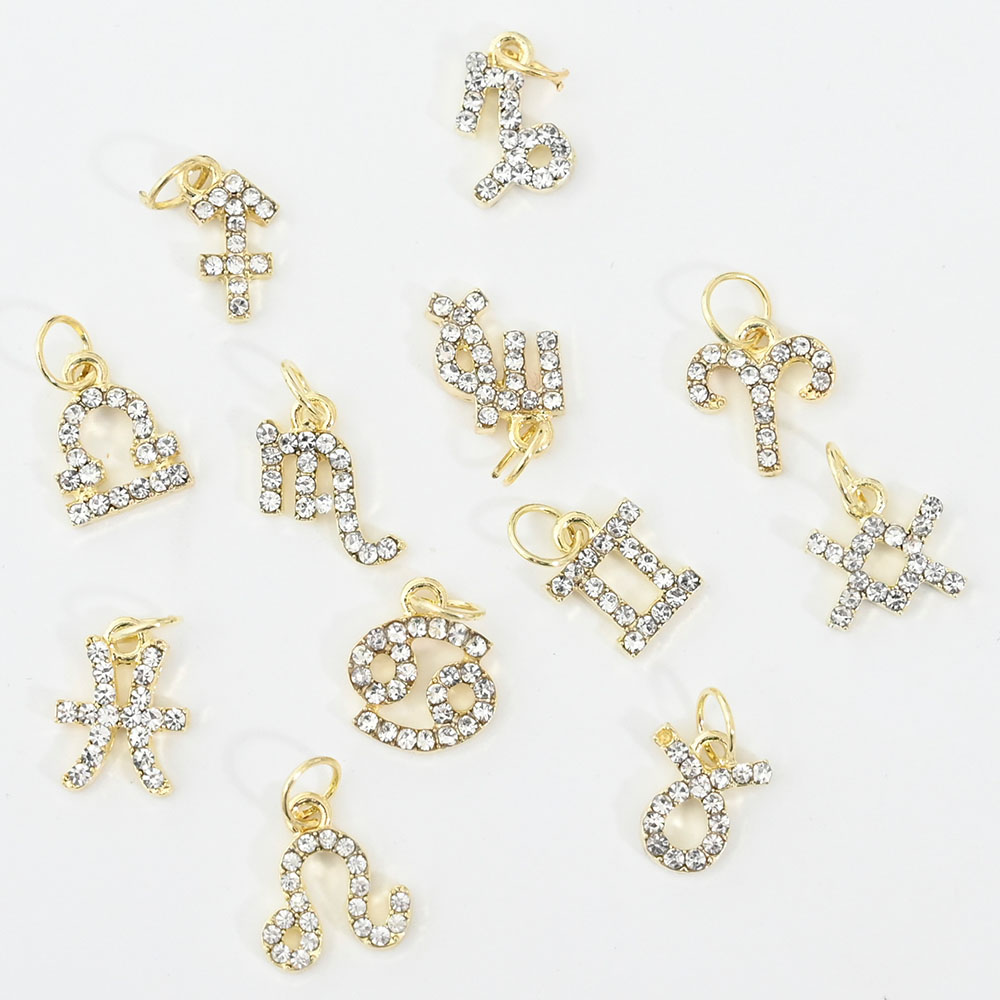 10Pcs 12 Constellation Dangle  - Nail Art Xs avis et prix