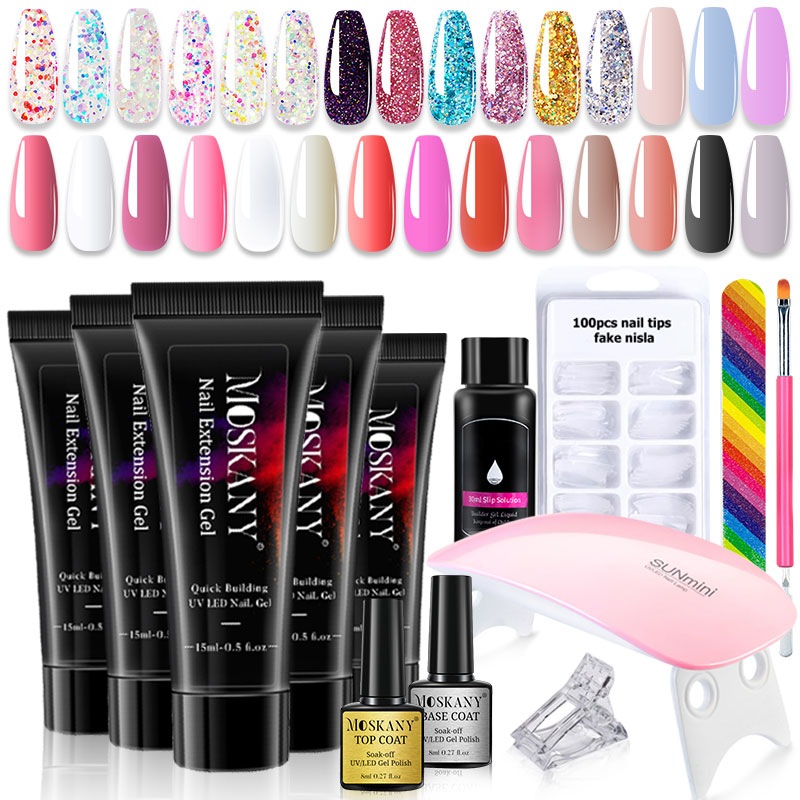 Poly Nail Gel Full Set With 6W - Polygel Nail Kit avis et prix