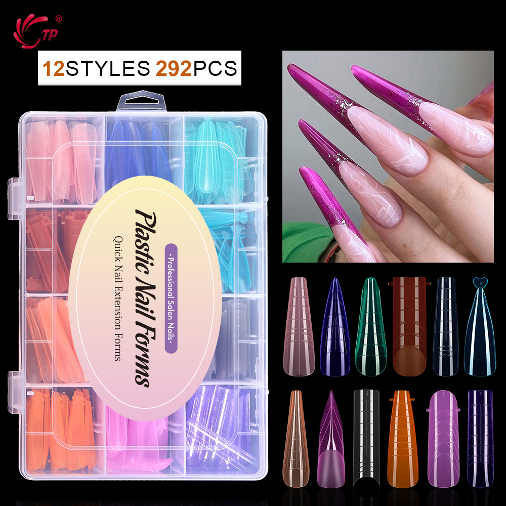 TP 292pcs/box Nail Dual Form S - Polygel Nail Kit avis et prix