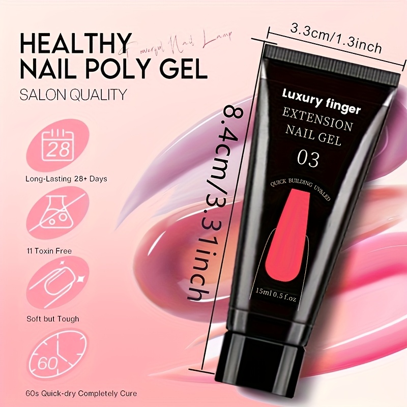 Poly Nail Gel Set, 12 Colors C - Polygel Nail Kit avis et prix