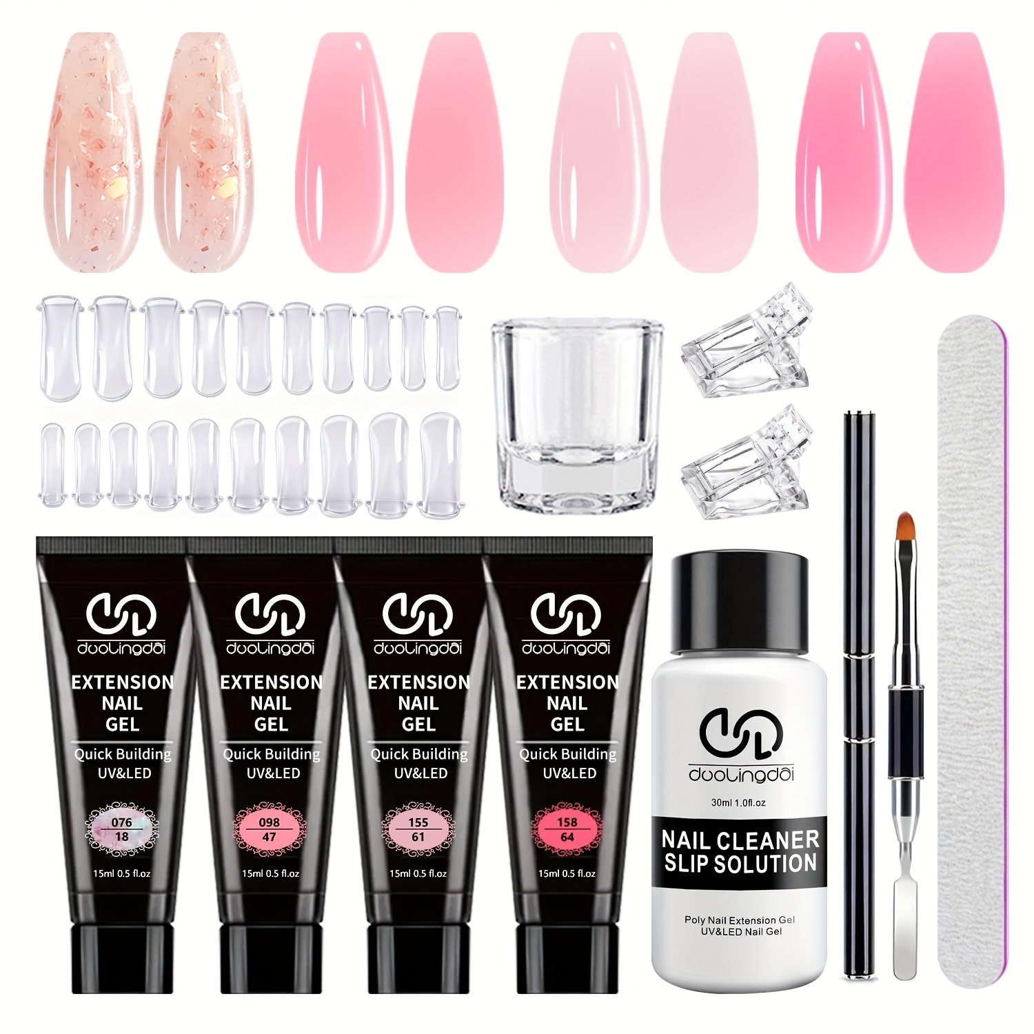 Poly Gel Nail Kit Starter with - Polygel Nail Kit avis et prix