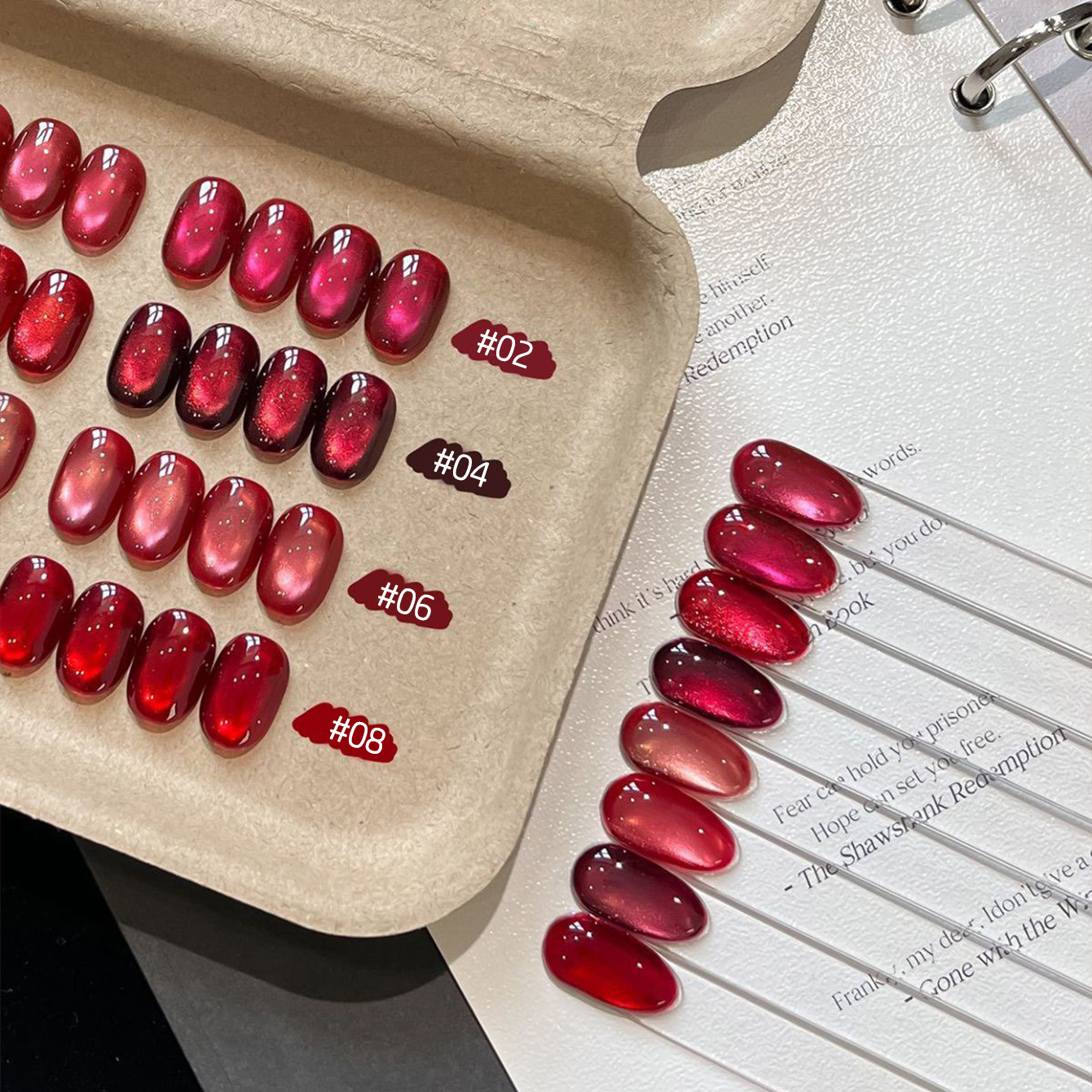 MIANEL 10ML New Year Lucky Red - Nail Art Red Wine Cat Eye avis et prix