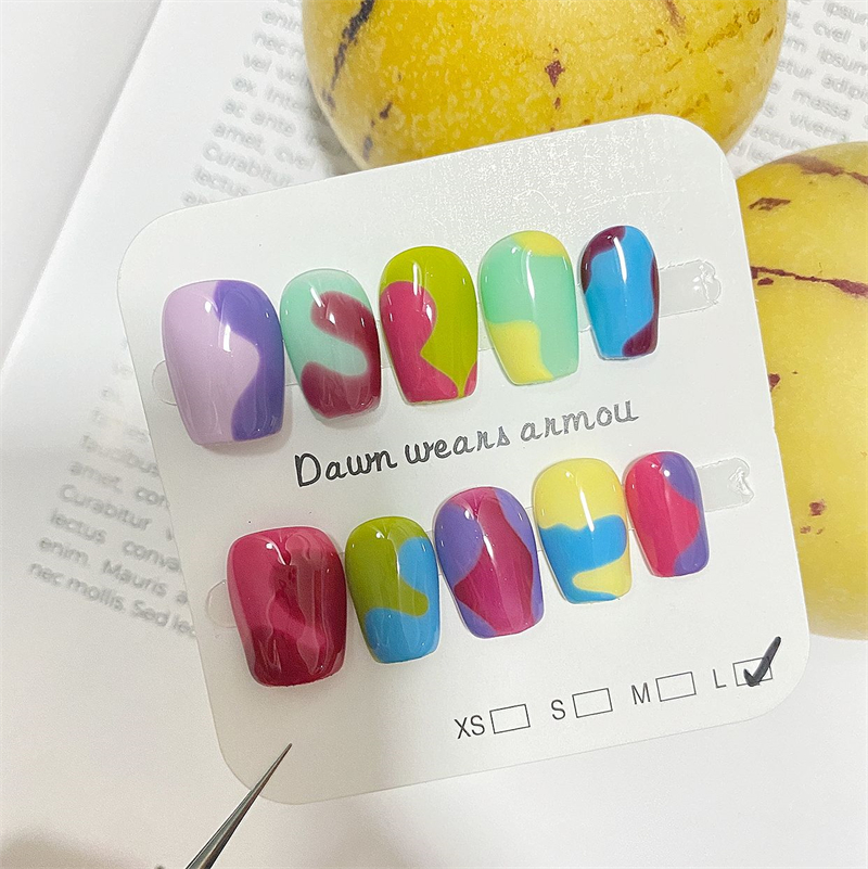 Handmade Short Press On Nails  - Nail Art Xs avis et prix