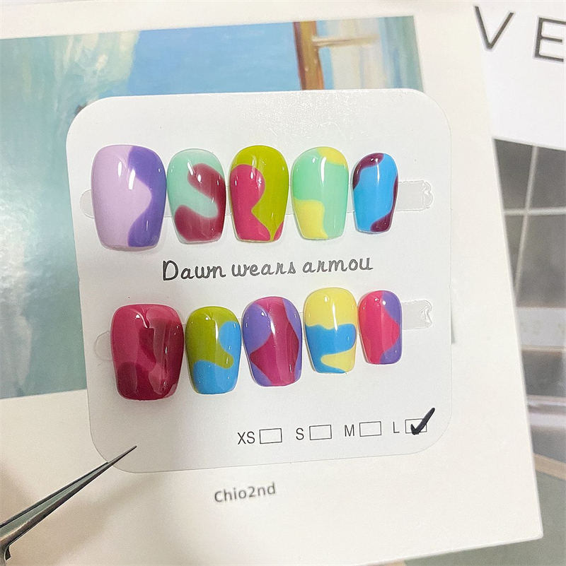 Handmade Short Press On Nails  - Nail Art Xs avis et prix