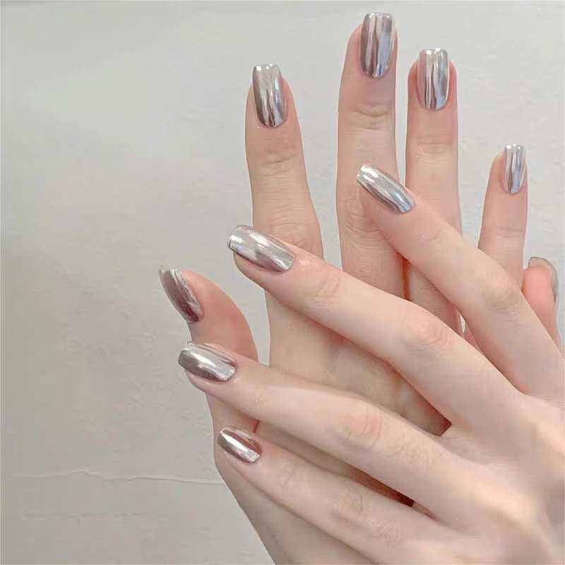 10PCS Handmade Silver False Na - Nail Art Xs avis et prix