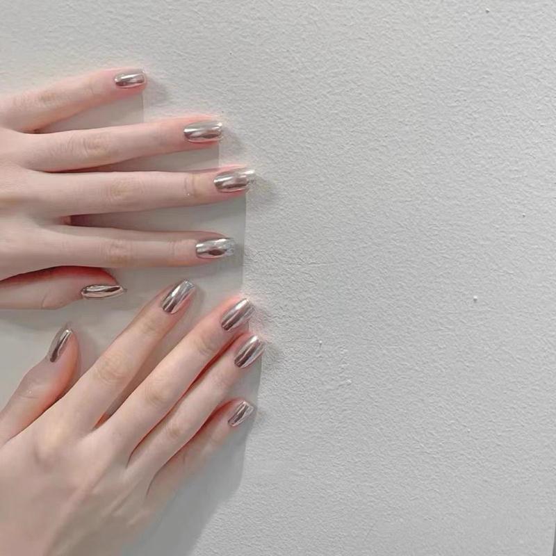 10PCS Handmade Silver False Na - Nail Art Xs avis et prix