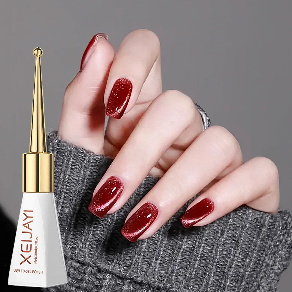 Xeijayi 10ml Wine Red Cat Eye  - Nail Art Red Wine Cat Eye avis et prix