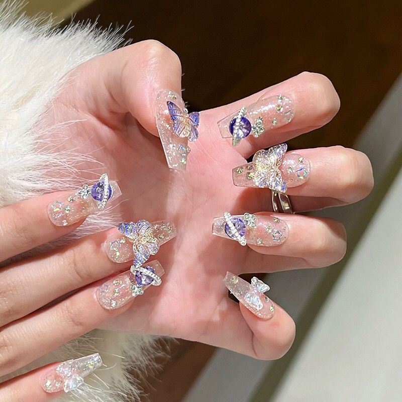 10Pcs Handmade Press On Nails  - Nail Art Xs avis et prix