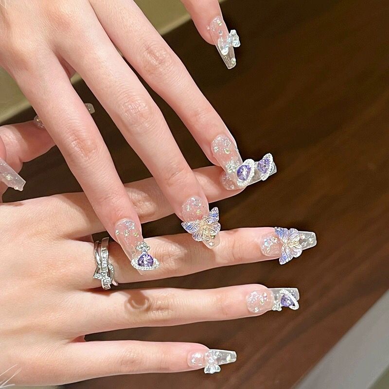 10Pcs Handmade Press On Nails  - Nail Art Xs avis et prix