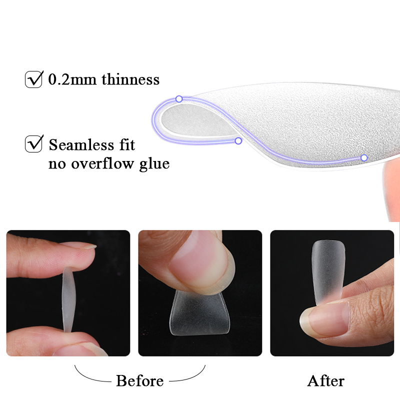 1Bag Matte Press On Nail Tips  - Nail Art Xs avis et prix