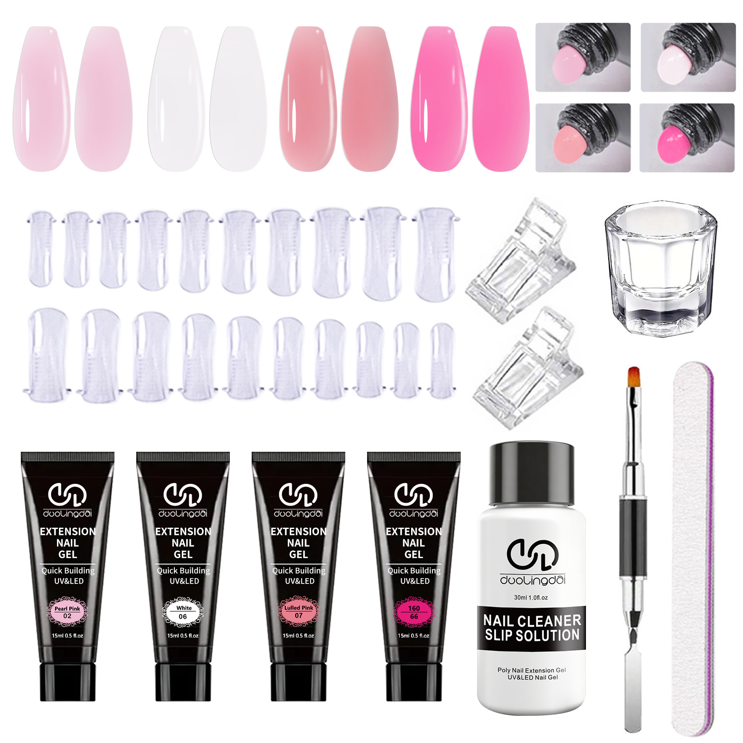Poly Gel Nail Kit Starter: 4 C - Polygel Nail Kit avis et prix