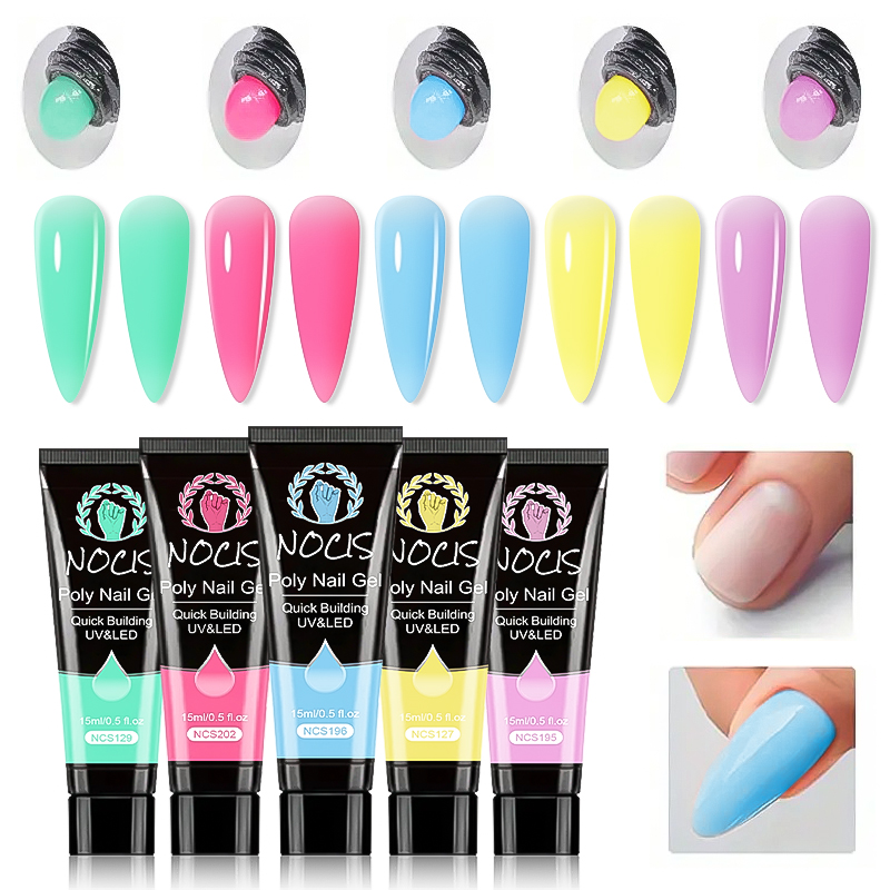 NOCIS Poly Nail Gel Kit-5 Colo - Polygel Nail Kit avis et prix
