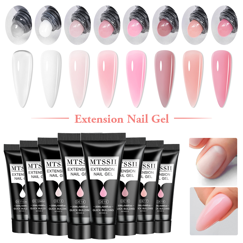 4/6/8PCS 20ml Poly Nail Extens - Polygel Nail Kit avis et prix