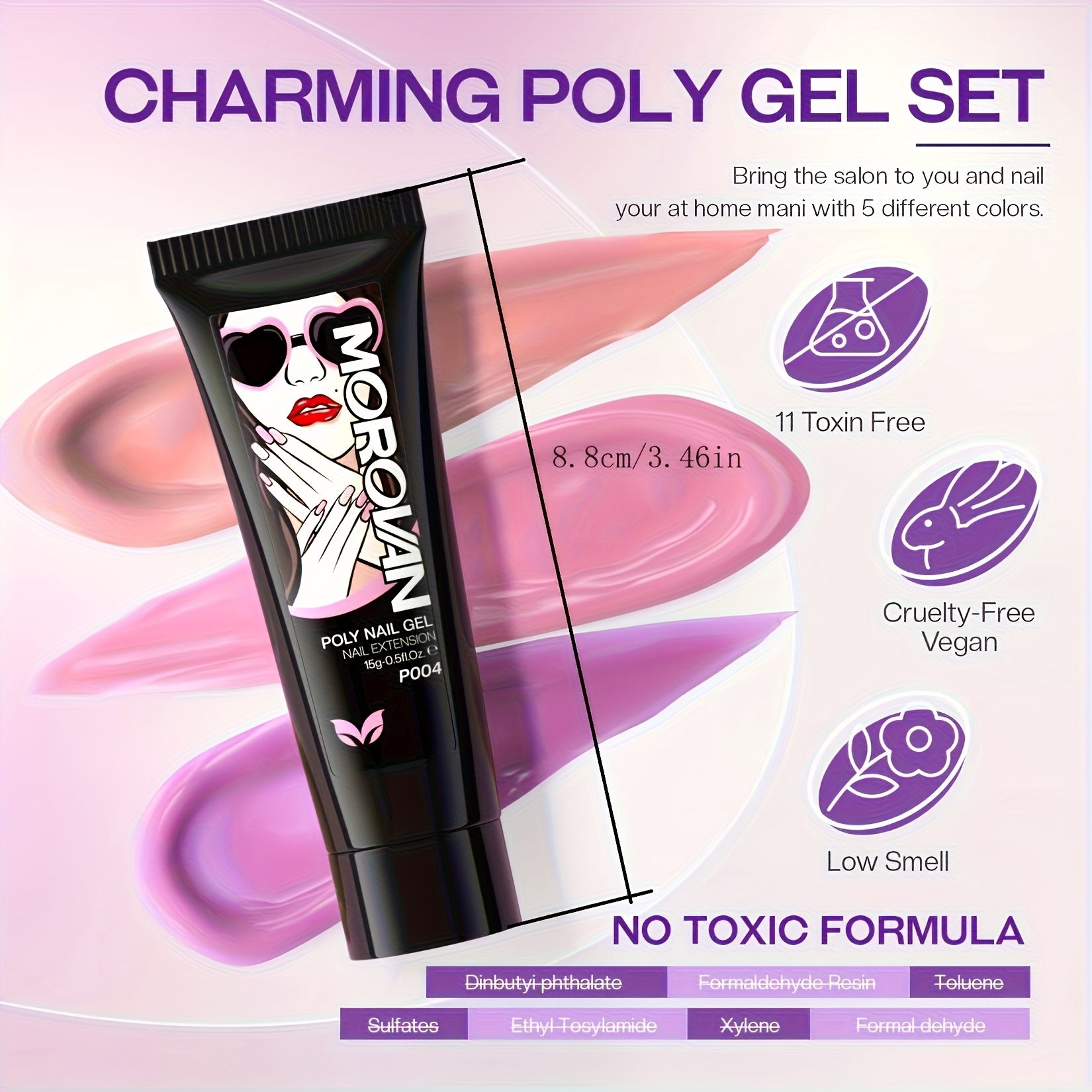 Morovan Poly Nail Gel Kit: Pol - Polygel Nail Kit avis et prix