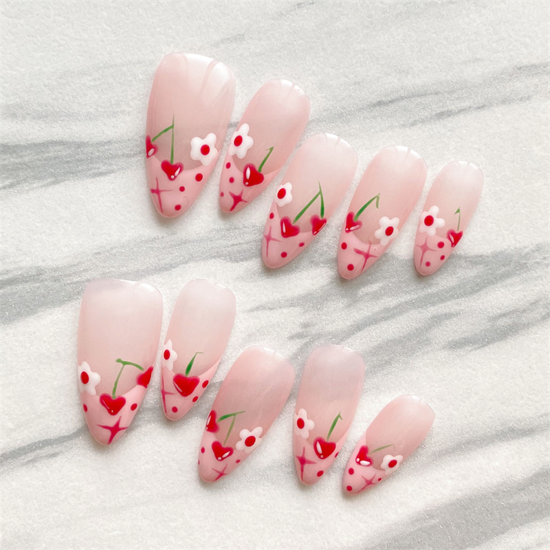 10PC Handmade Press On Nails P - Nail Art Xs avis et prix