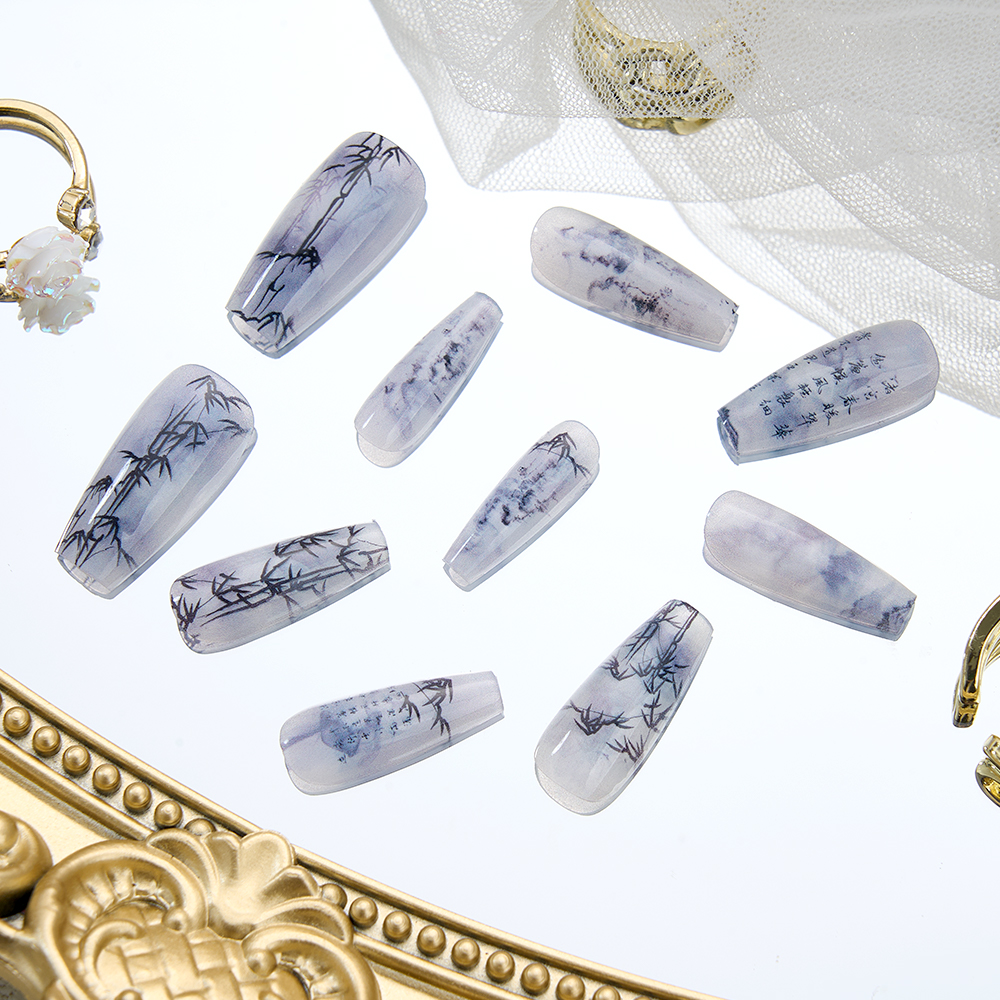 10Pcs Bamboo Chinese Style Fas - Nail Art Xs avis et prix